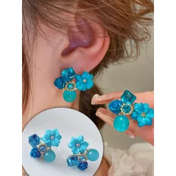 rappersshop Earrings for Women & Girls Trendy Stylish Alloy Jewelry Alloy, Brass Earring Set, Stud Earring-picture-13