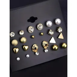 rappersshop Trendy 12 Pairs Earrings Combo Stud Combo Earrings for Women Girls-picture-28