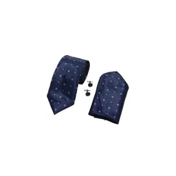 RARE COMBEE GROUP Men Printed Necktie With Pocket Square & Cufflinks Accessory Gift Set-picture-21