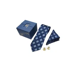 RARE COMBEE GROUP Men Woven Design Accessory Gift Set with Pocket Square Cufflink-picture-33