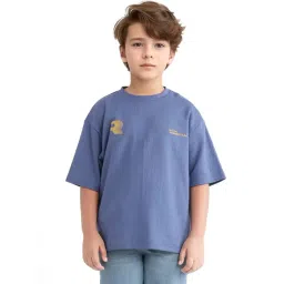 Rare Ones Boys Blue Cotton Blend Graphic T-Shirt-picture-19