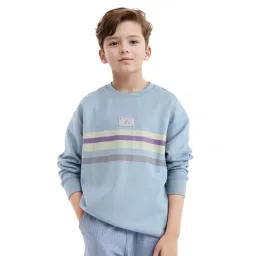 Rare Ones Boys Blue Cotton Blend Printed Sweatshirt-image-40