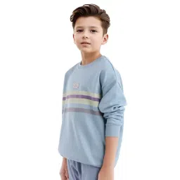 Rare Ones Boys Blue Cotton Blend Printed Sweatshirt image 4