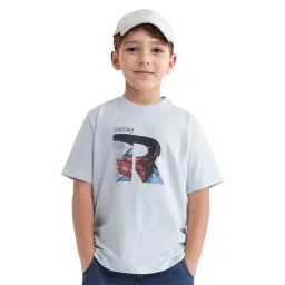 Rare Ones Boys Blue Cotton Blend Printed T-Shirt-picture-45