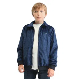 Rare Ones Boys Blue Printed Slim Fit Jacket-image-25