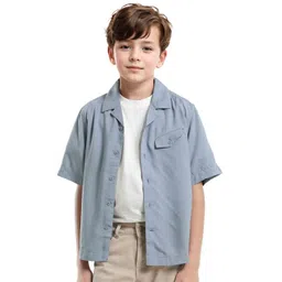 RARE ONES Boys Cuban Collar Casual Shirt-picture-56