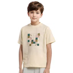 RARE ONES Boys Geometric Printed Round Neck Cotton T-shirt-picture-15