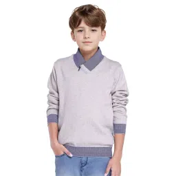 Rare Ones Boys Grey Cotton Sweater-picture-13