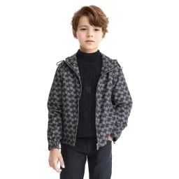 Rare Ones Boys Navy Polyester Printed Jacket-picture-20