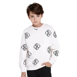 Rare Ones Boys Off White Printed Sweatshirt-picture-18