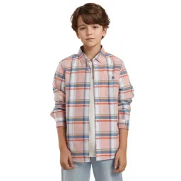 Rare Ones Boys Pink Cotton Checks Shirt-picture-15