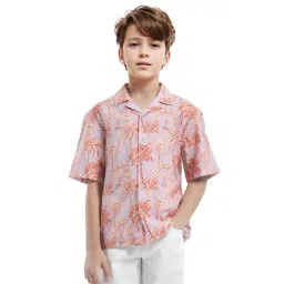 Rare Ones Boys Purple Blend Printed Shirt-picture-20