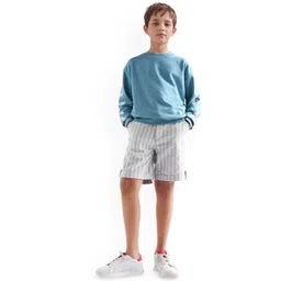 RARE ONES Boys Striped Regular Fit Mid-Rise Knee Length Shorts-picture-23