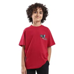 RARE ONES Boys Typography Printed Round Neck Cotton Relaxed Fit T-shirt-picture-34