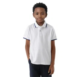 Rare Ones Boys White Printed Polo T-Shirt-picture-48