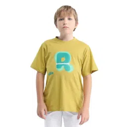 Rare Ones Boys Yellow Cotton Regular Fit T-Shirt-picture-33