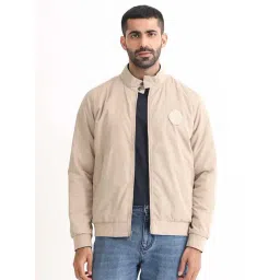 Rare Rabbit Beige Regular Fit Solid Jacket-picture-13