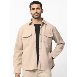 Rare Rabbit Beige Regular Fit Solid Jacket-picture-31