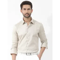 Rare Rabbit Beige Regular Fit Solid Shirt-picture-15