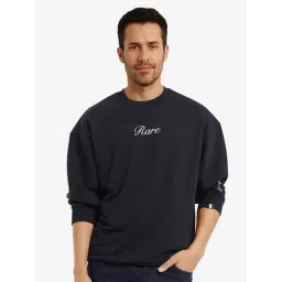 Rare Rabbit Black Boxy Fit Animal Print Sweatshirt-picture-21