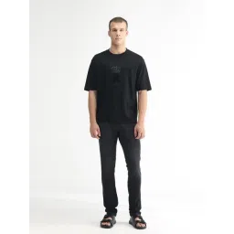 Rare Rabbit Black Cotton Regular Fit Solid Jeans-picture-48