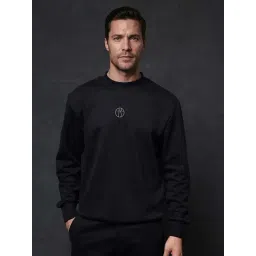 Rare Rabbit Black Regular Fit Embroidered Sweatshirt-picture-42