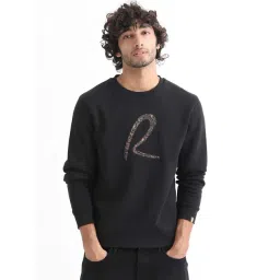 Rare Rabbit Black Regular Fit Graphic Sweatshirt-picture-38