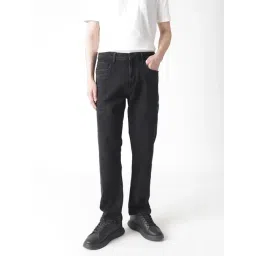 Rare Rabbit Black Regular Fit Solid Jeans-picture-40