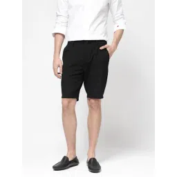 Rare Rabbit Black Regular Fit Solid Shorts-picture-23