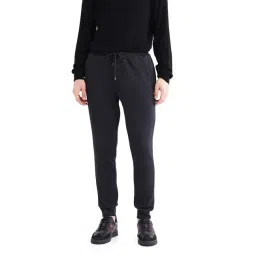 Rare Rabbit Black Regular Fit Solid Trackpants-picture-17