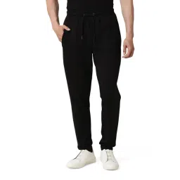Rare Rabbit Black Relaxed Fit Solid Trackpants-picture-43