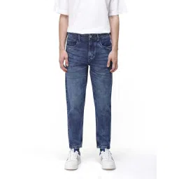 Rare Rabbit Blue Comfort Fit Solid Jeans image 1