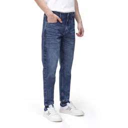 Rare Rabbit Blue Comfort Fit Solid Jeans image 3