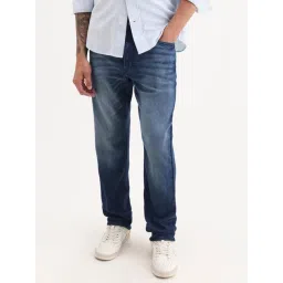 Rare Rabbit Blue Polycotton Solid Regular Fit Jeans-picture-37