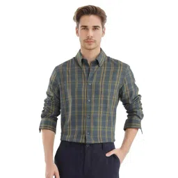 Rare Rabbit Blue Regular Fit Checks Shirt-picture-24