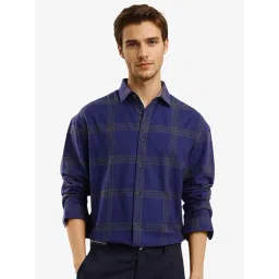 Rare Rabbit Blue Regular Fit Checks Shirt-picture-12