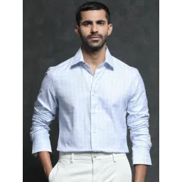 Rare Rabbit Blue Regular Fit Checks Shirt-picture-18