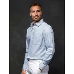 Rare Rabbit Blue Regular Fit Checks Shirt image 4