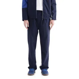 Rare Rabbit Blue Regular Fit Colorblock Trackpants-picture-43