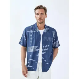 Rare Rabbit Blue Regular Fit Printed Shirt-picture-43