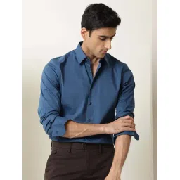 Rare Rabbit Blue Regular Fit Solid Shirt-picture-31