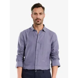 Rare Rabbit Blue Regular Fit Solid Shirt-picture-45