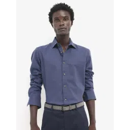 Rare Rabbit Blue Regular Fit Solid Shirt-picture-44