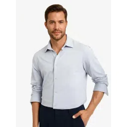 Rare Rabbit Blue Regular Fit Solid Shirt-picture-21