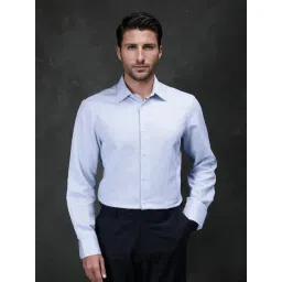 Rare Rabbit Blue Regular Fit Solid Shirt-picture-42