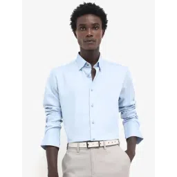 Rare Rabbit Blue Regular Fit Solid Shirt-picture-26