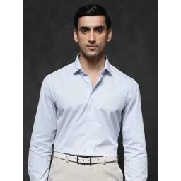 Rare Rabbit Blue Regular Fit Textured Shirt-picture-22