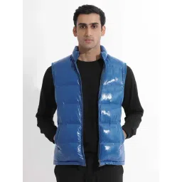 Rare Rabbit Blue Relaxed Fit Solid Jacket-picture-45