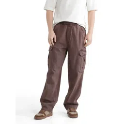 Rare Rabbit Brown Comfort Fit Solid Jeans-picture-14