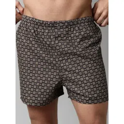 Rare Rabbit Brown Cotton Printed Regular Fit Boxers-picture-10